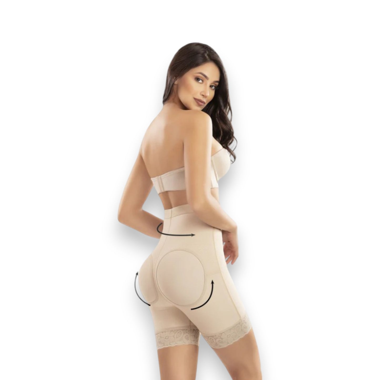 Faja colombiana Short saca glúteo en powernet #3091 Romanza