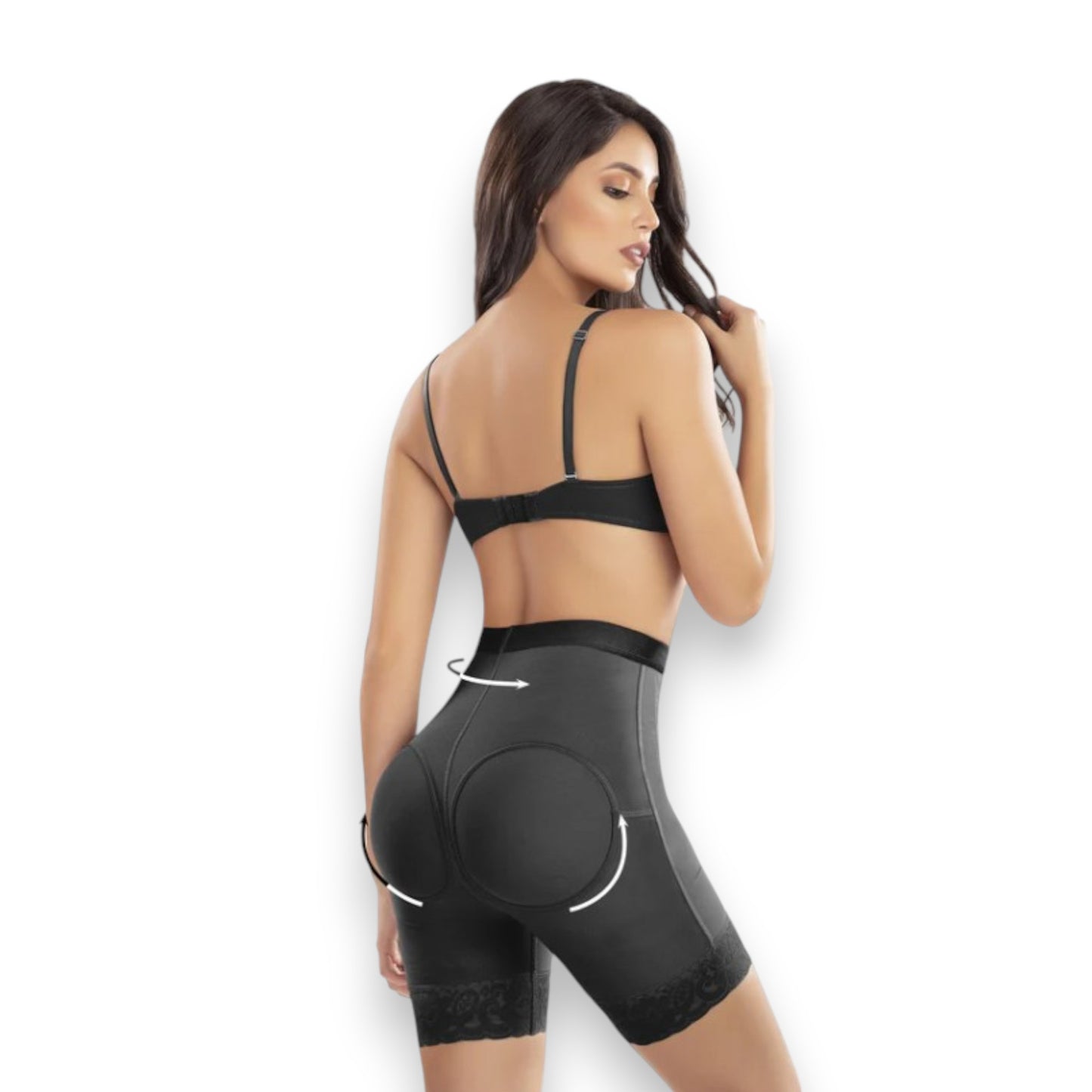 Faja colombiana Short saca glúteo en powernet #3091 Romanza