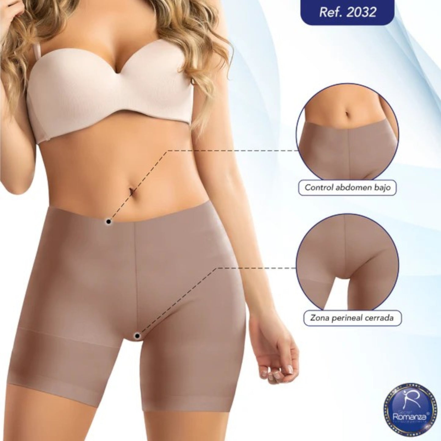 Faja colombiana short pélvico #2032 Romanza