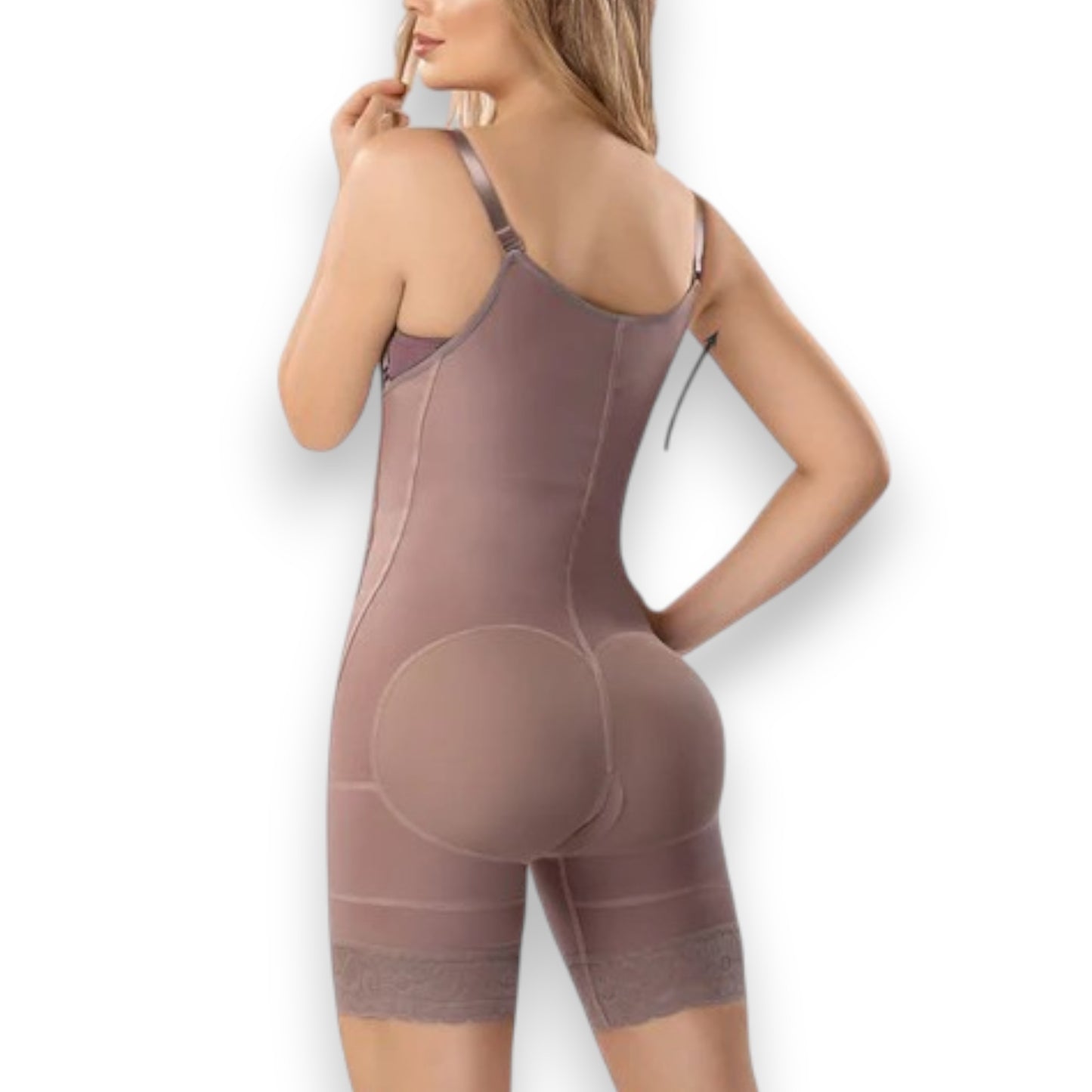 Faja colombiana short senos libres doble línea de broches #3175 Romanza