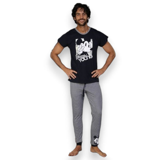 Pijama suave manga corta set 2 piezas Mickey caballero #100098 Luk