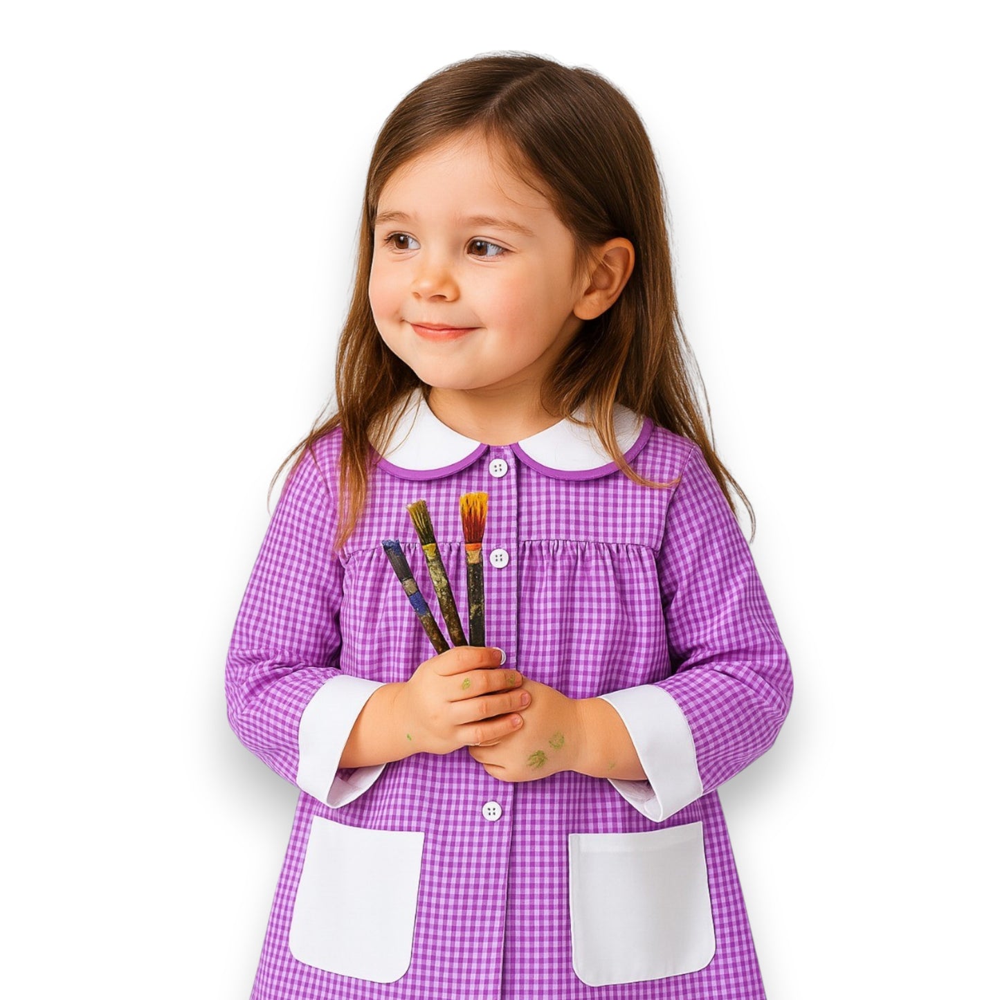 Bata pintora escolar infantil unisex