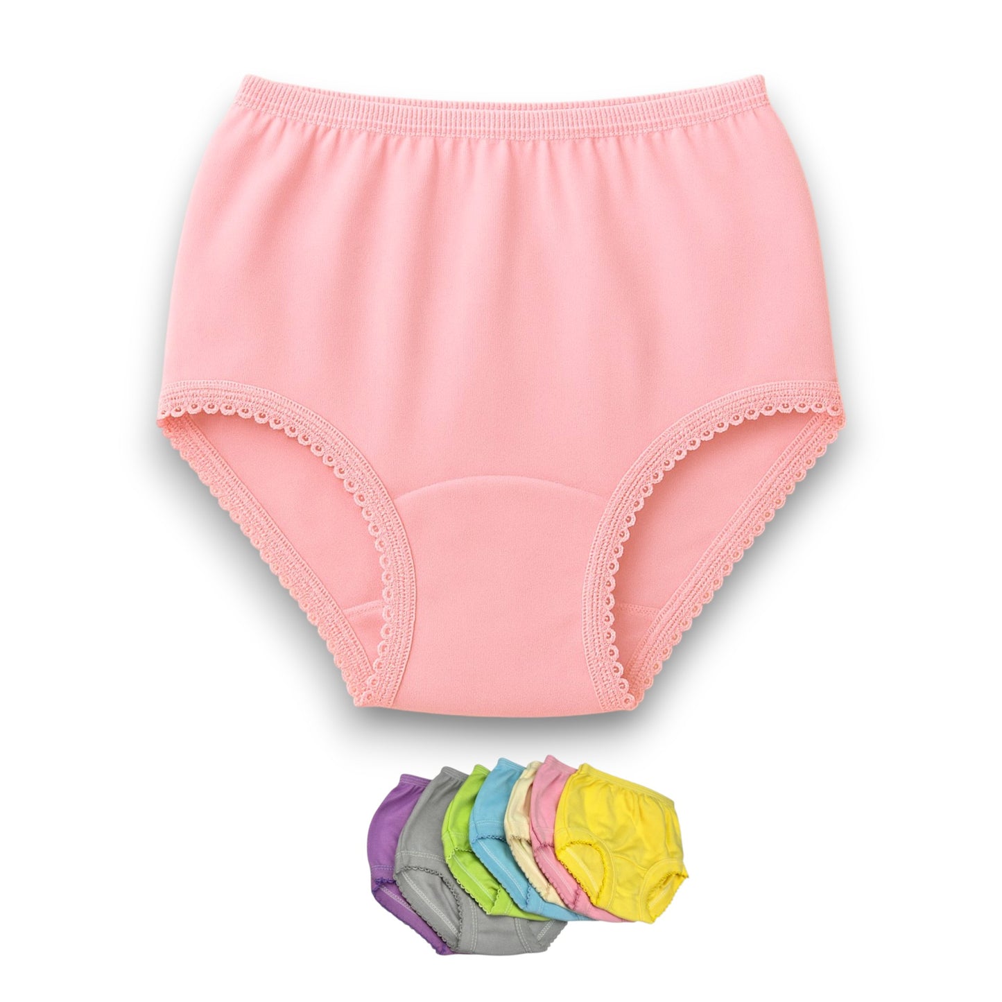 Pantaleta inter surtida colores niña Vianey paquete de 6