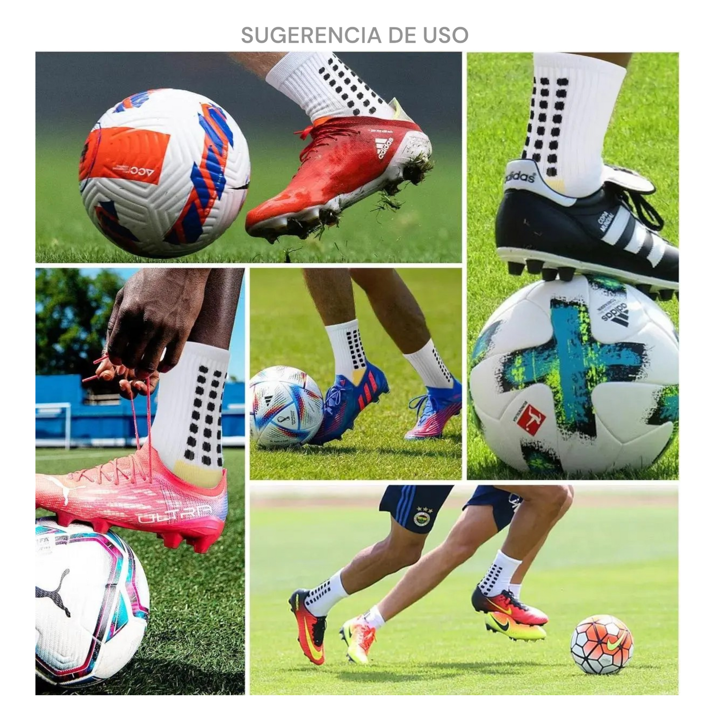 Calceta corta con antiderrapante para deportes unisex varias tallas