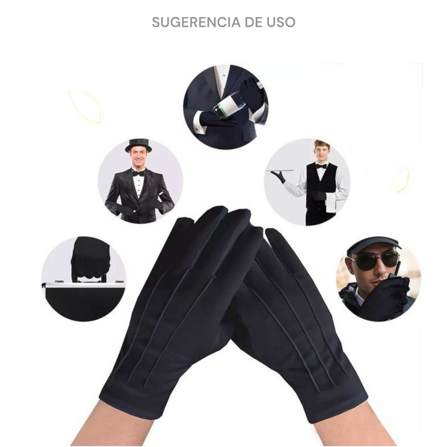 Guante negro escolar varias tallas