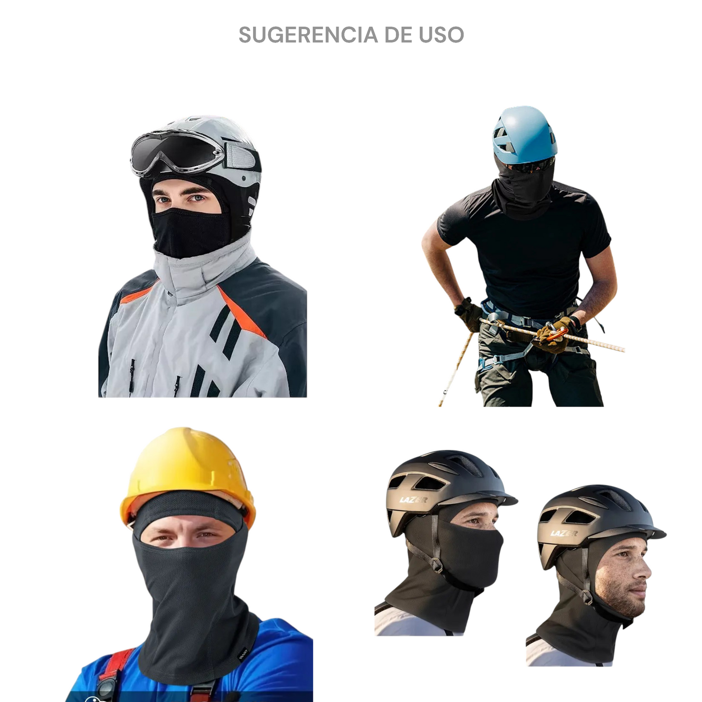 Capucha balaclava de algodón Ridetti