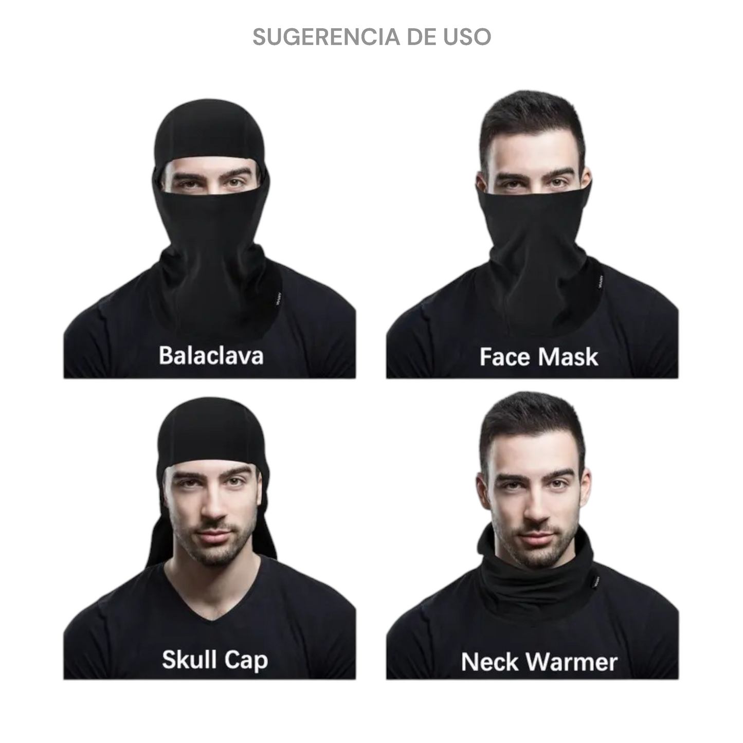 Capucha balaclava de algodón Ridetti