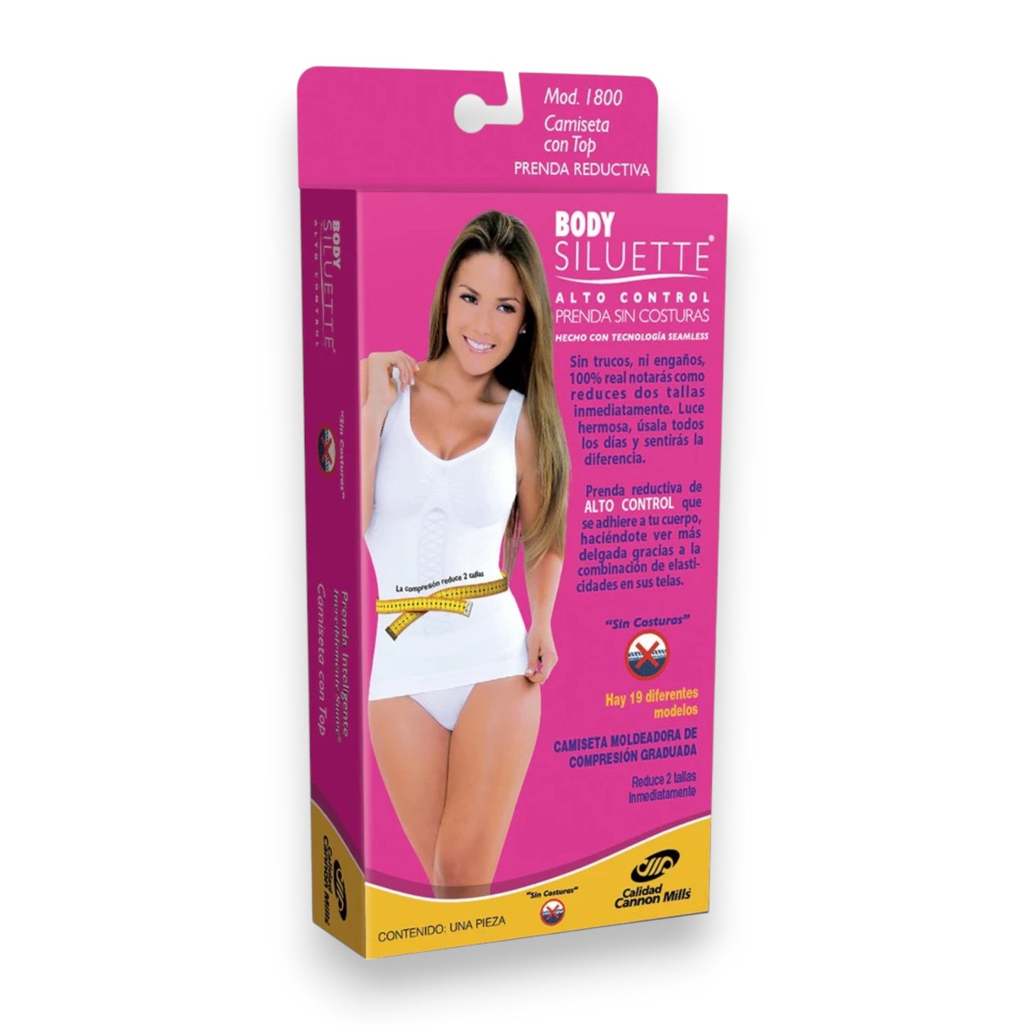 Faja camiseta con top #1800 Body Siluette
