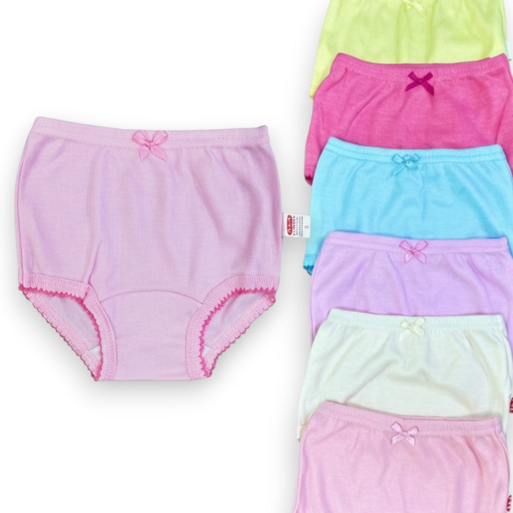 Pantaleta inter de color surtida infantil niña AYA paquete de 6