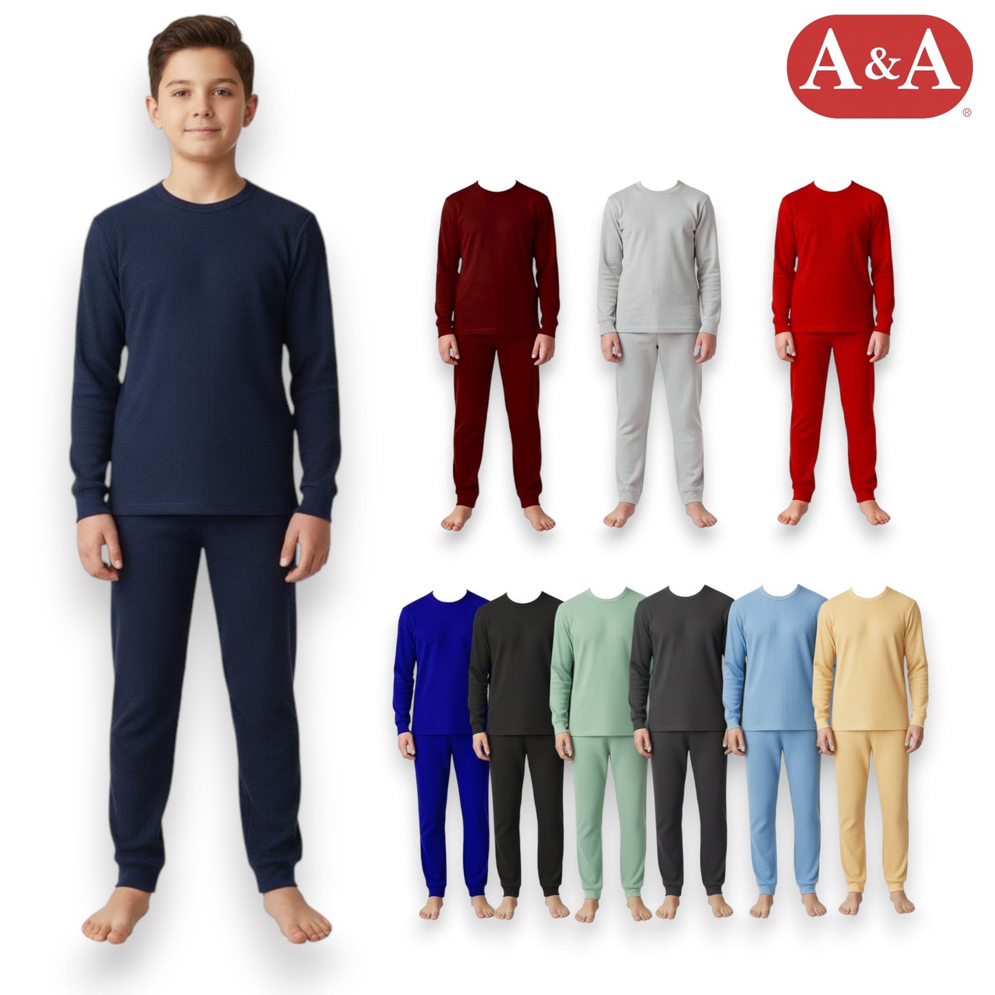 Pijama térmica económica varias tallas infantil unisex AYA