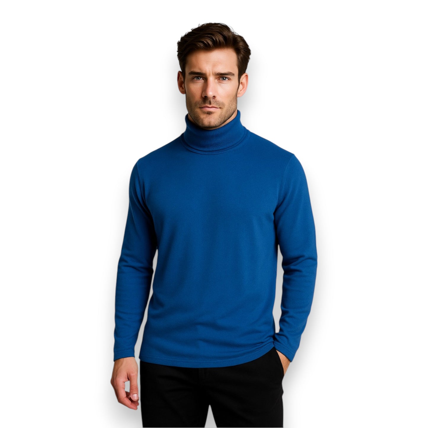 Playera cuello ruso manga larga varios colores JUV-UNI AYA