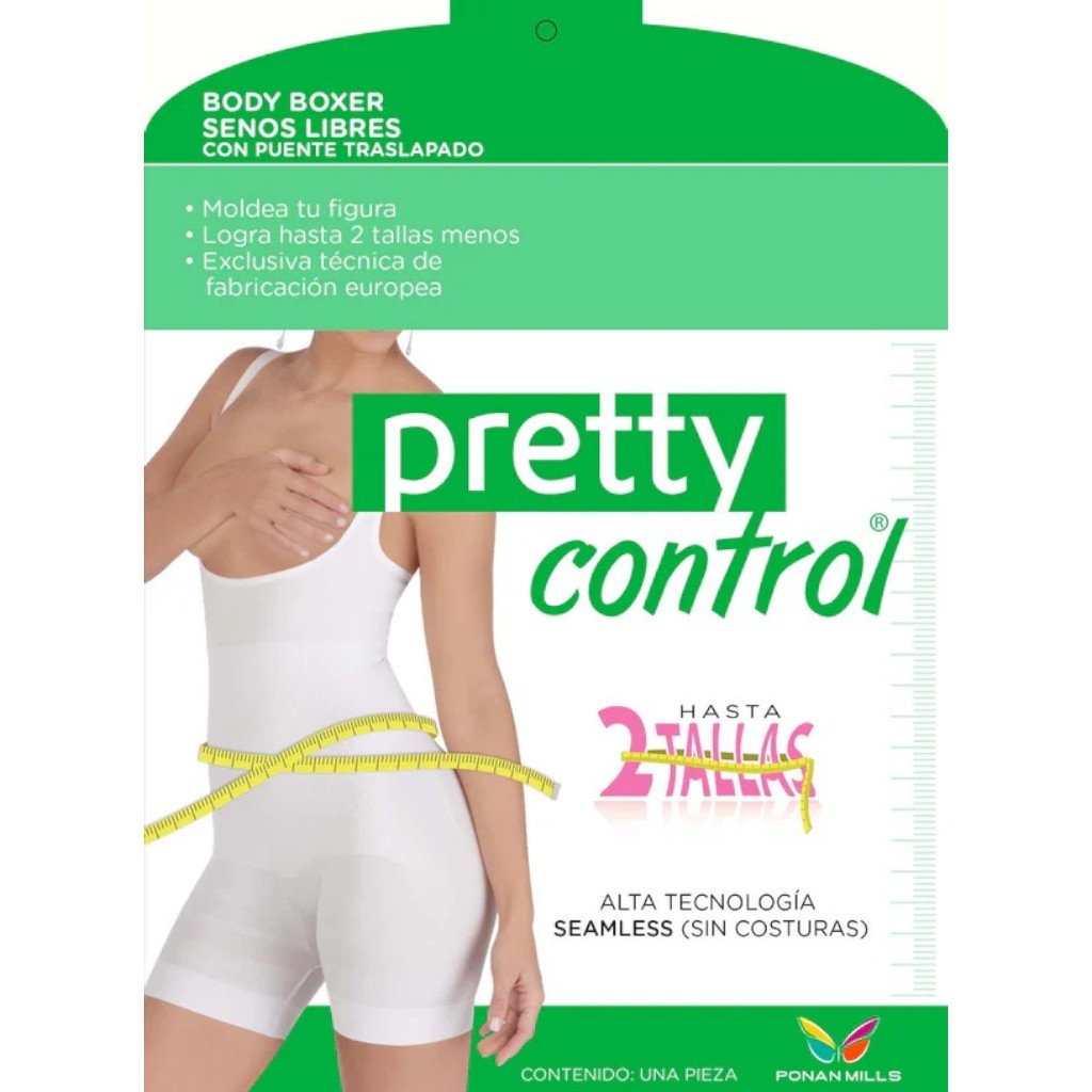 Faja body bóxer senos libres #2105 Pretty Control