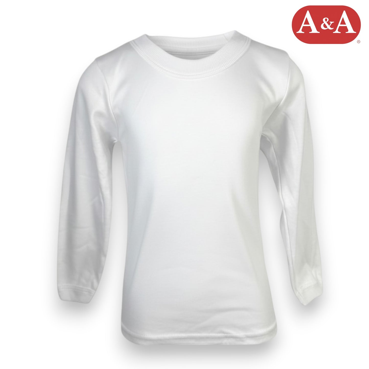 Playera inter cuello redondo manga larga blanca unisex unitalla AYA