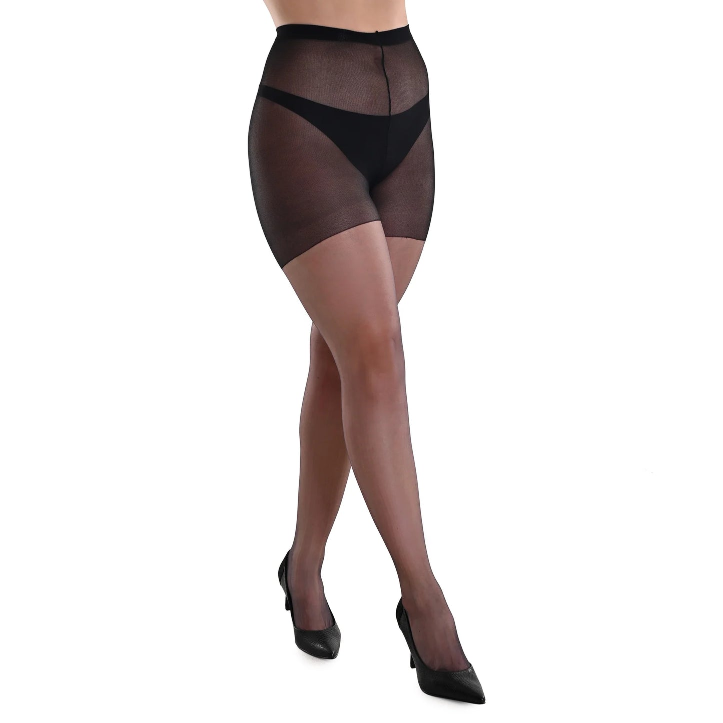 Pantimedia transparente lisa de nylon dama #2002 Orquidea
