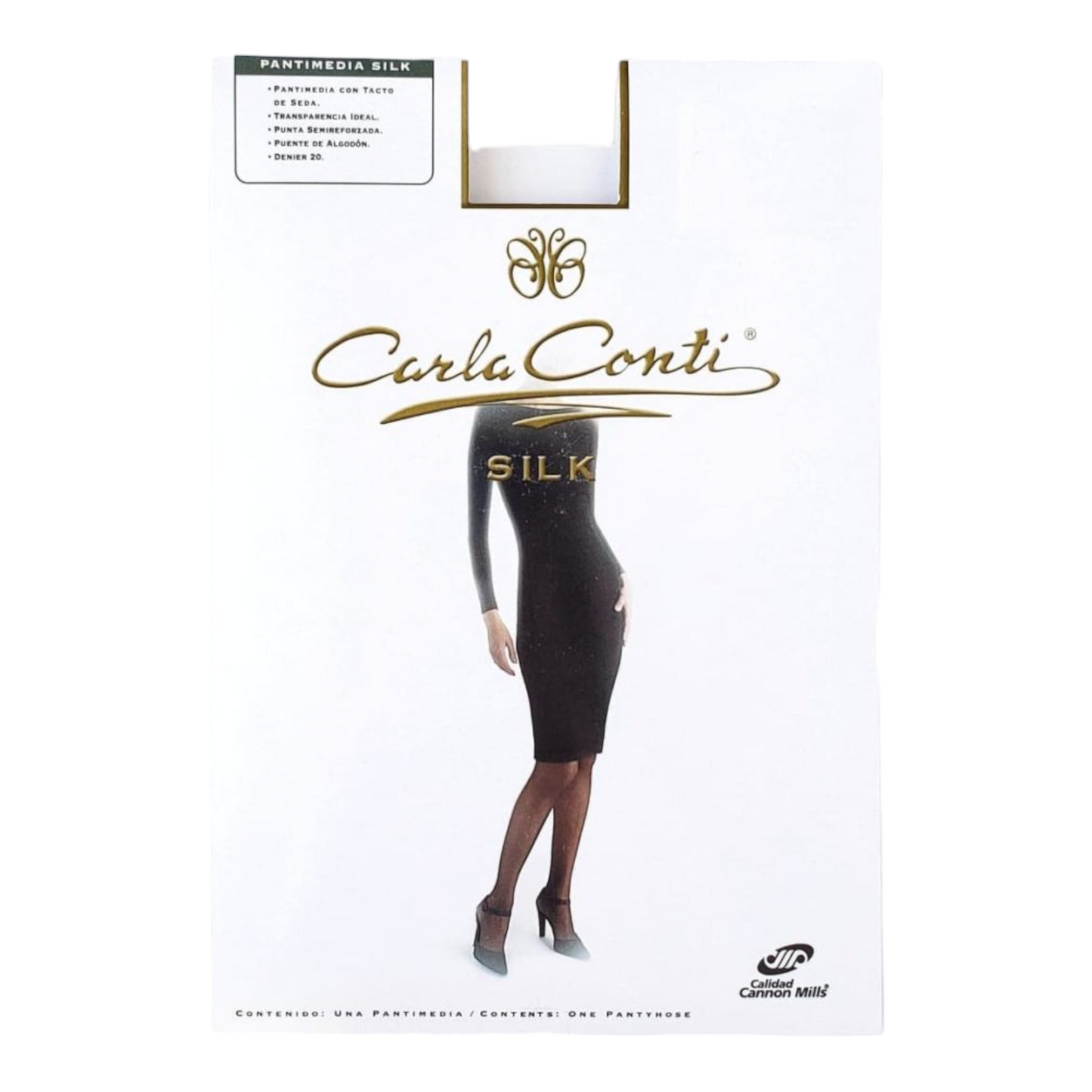 Pantimedia semi transparente tacto seda silk Carla Conti