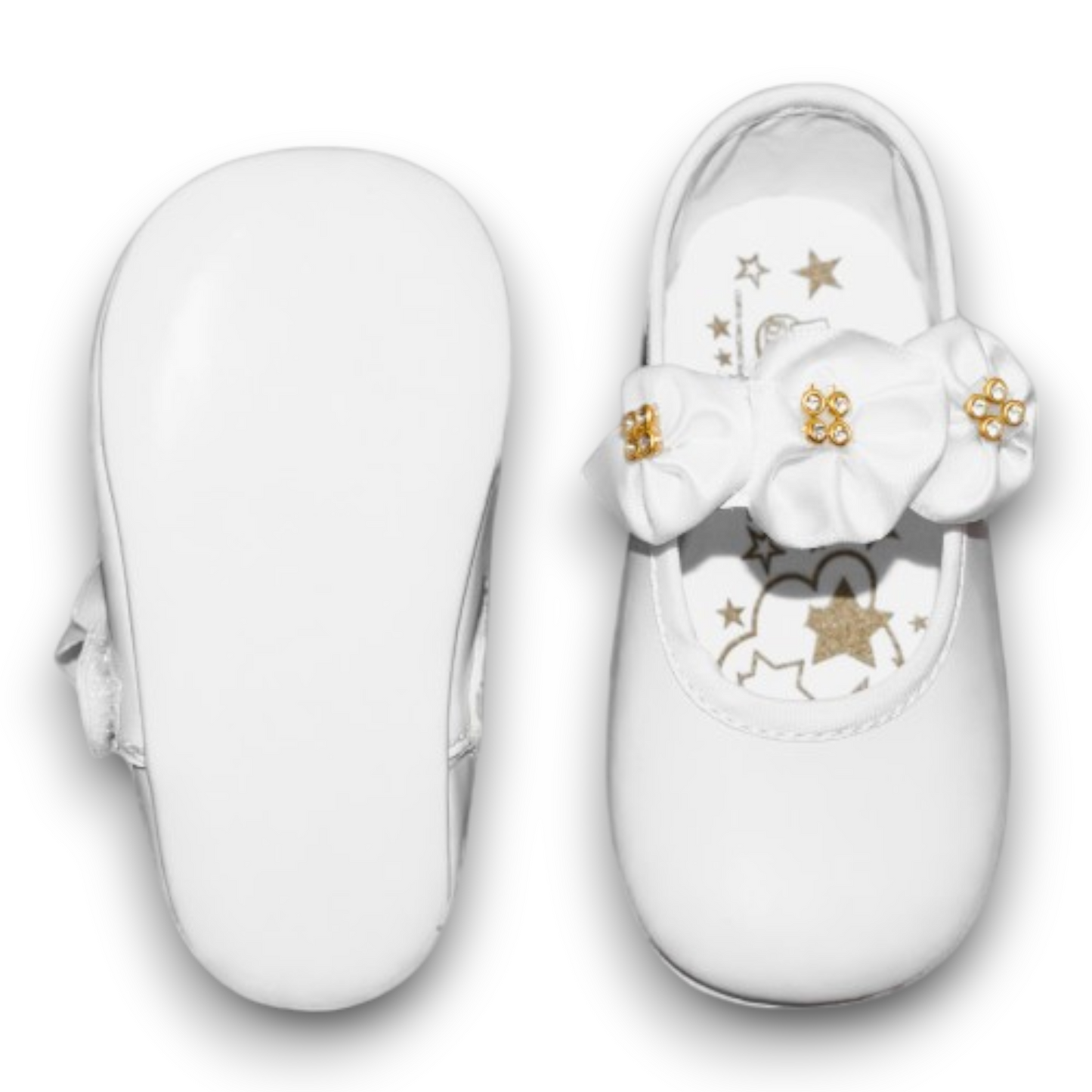 Zapato cunero de charol niña #6001