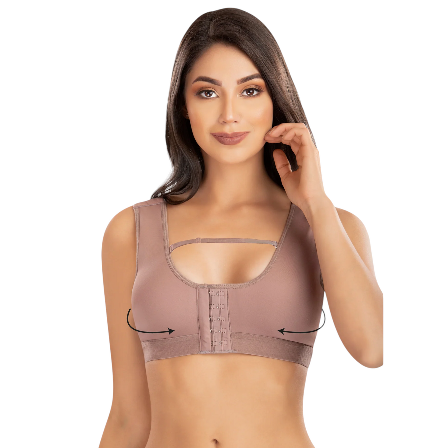 Brasier colombiano copa prehormada y broches en hombros #5009 Romanza