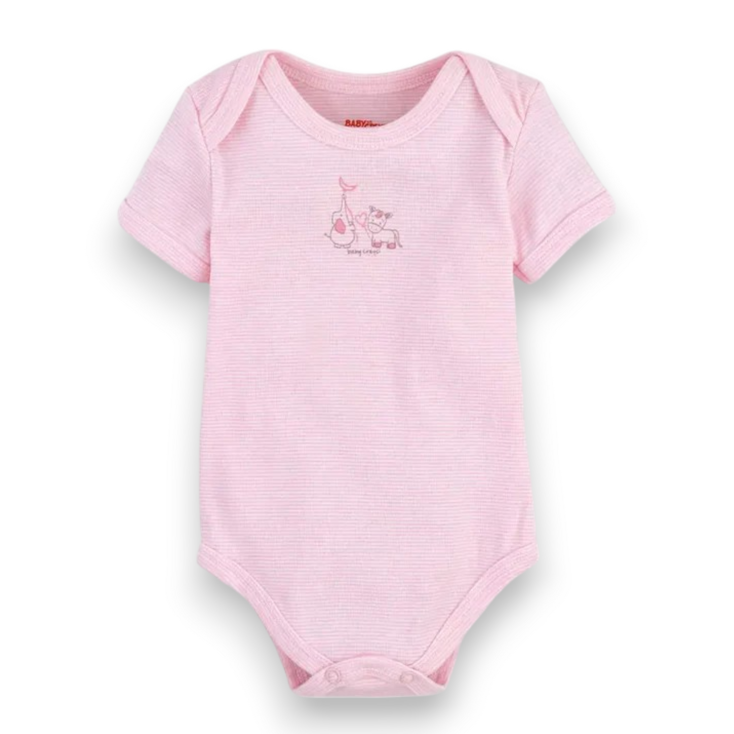 Pañalero manga corta de algodón hipoalergénico con diseño baby creysi #557