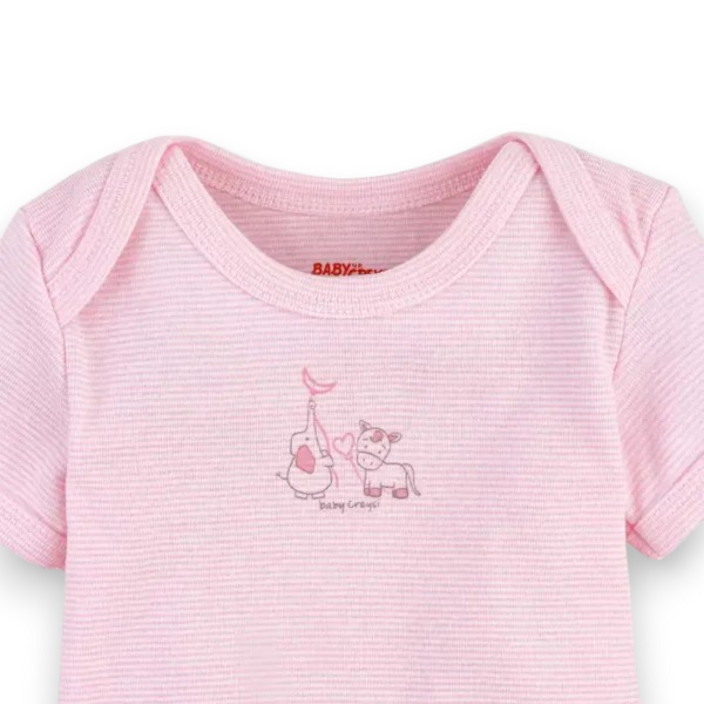 Pañalero manga corta de algodón hipoalergénico con diseño baby creysi #557