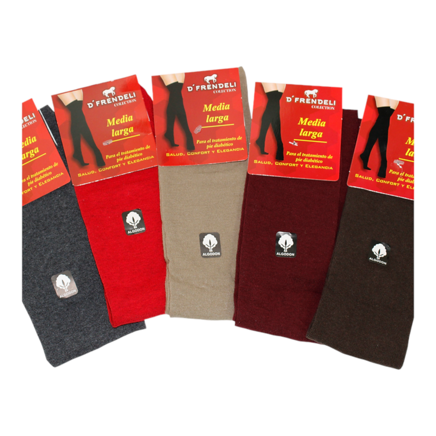 Calceta media extralarga para diabético unitalla Dfrendeli dama
