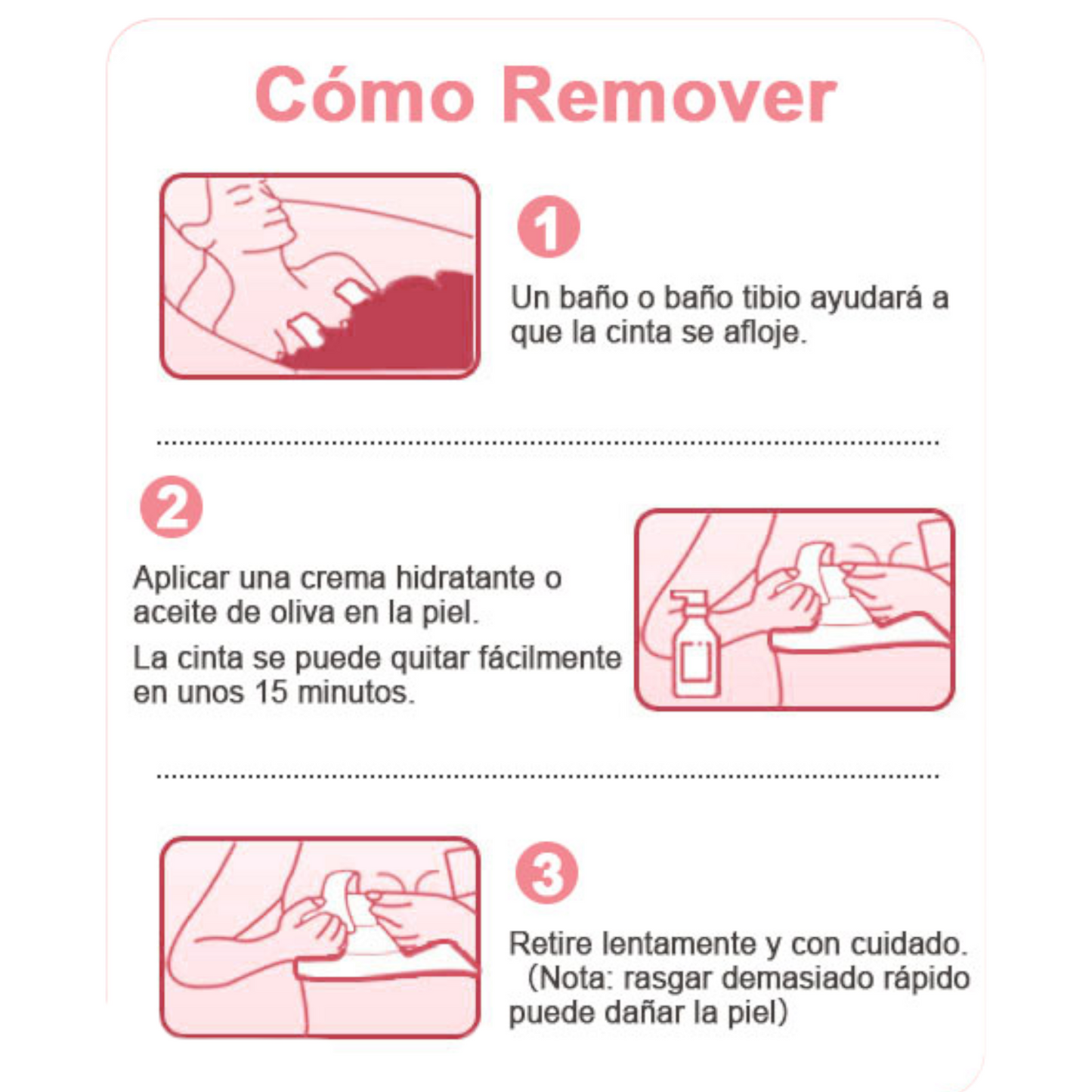 Cinta invisible para levantar el busto