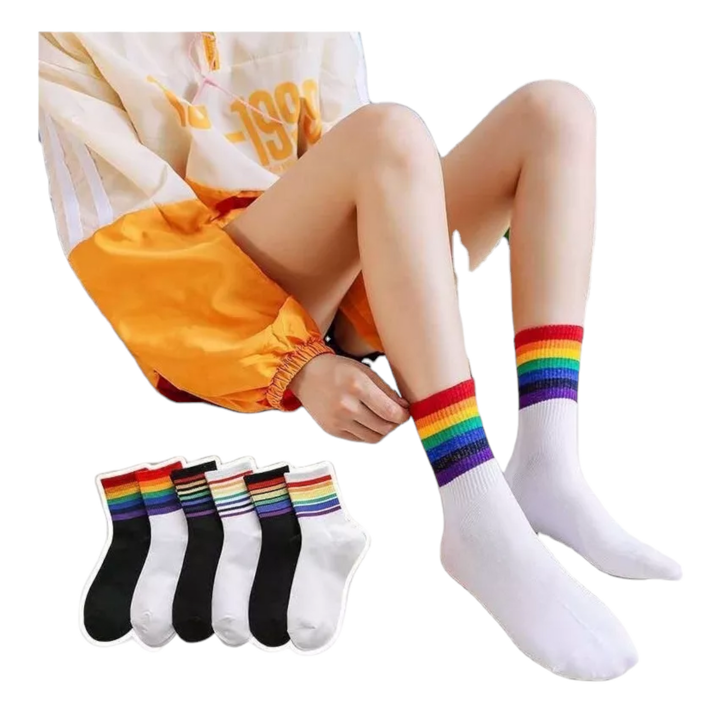 Calcetas Pride Rainbow Arcoiris LGBT unitalla Koos