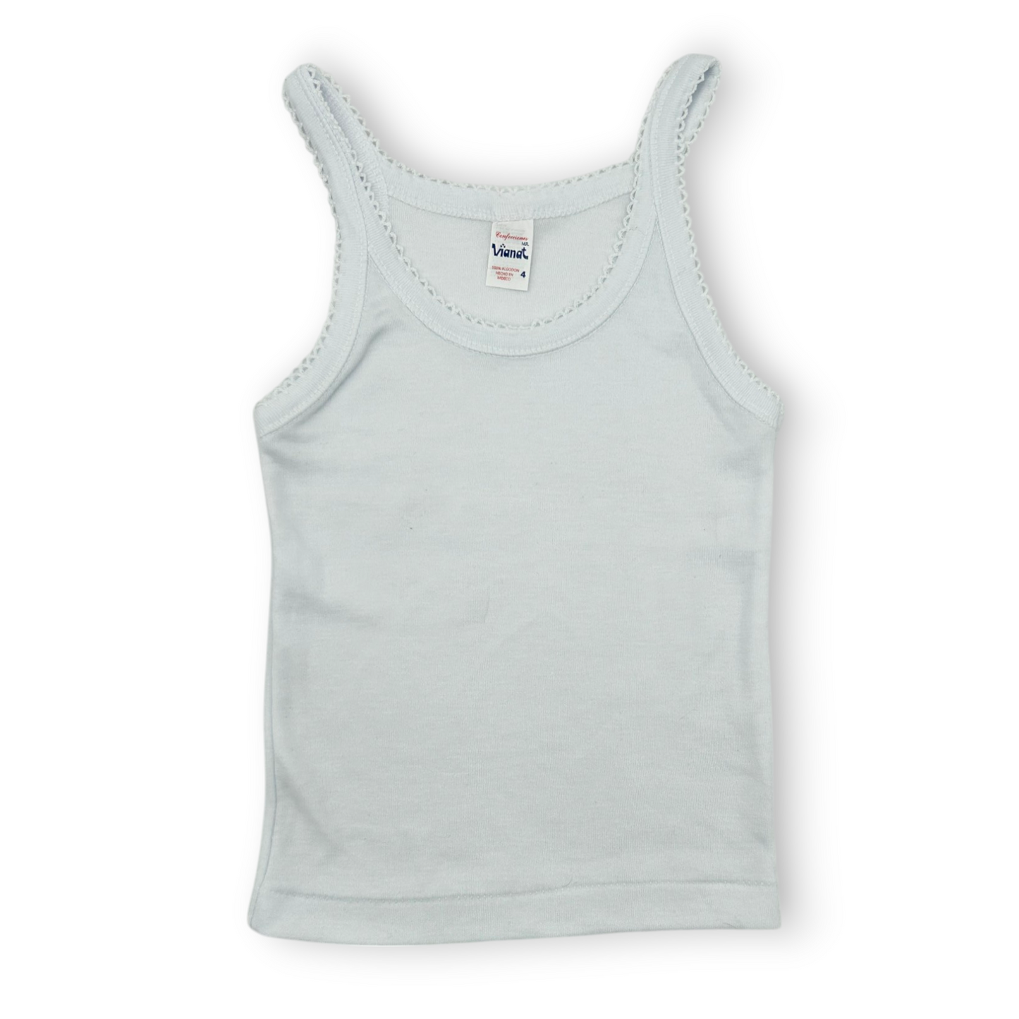 Camiseta inter tirante delgado blanca vianey niña