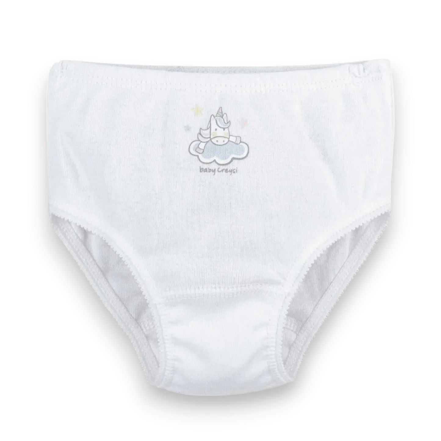 Pantaleta en algodón hipoalergénico blanca #124 baby creysi niña