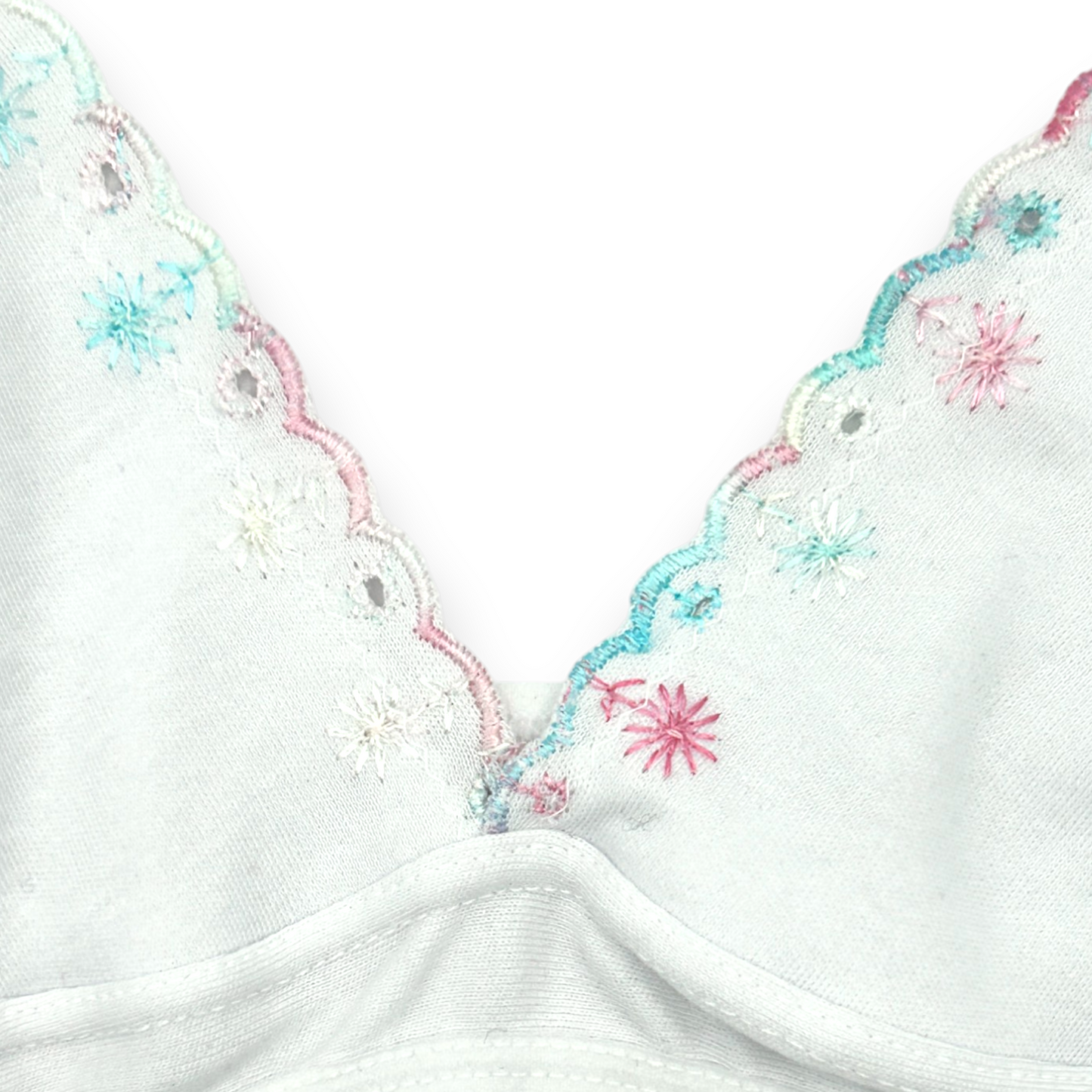 Corpiño con detalle de bordado de flores en pecho #1609 cylyo niña