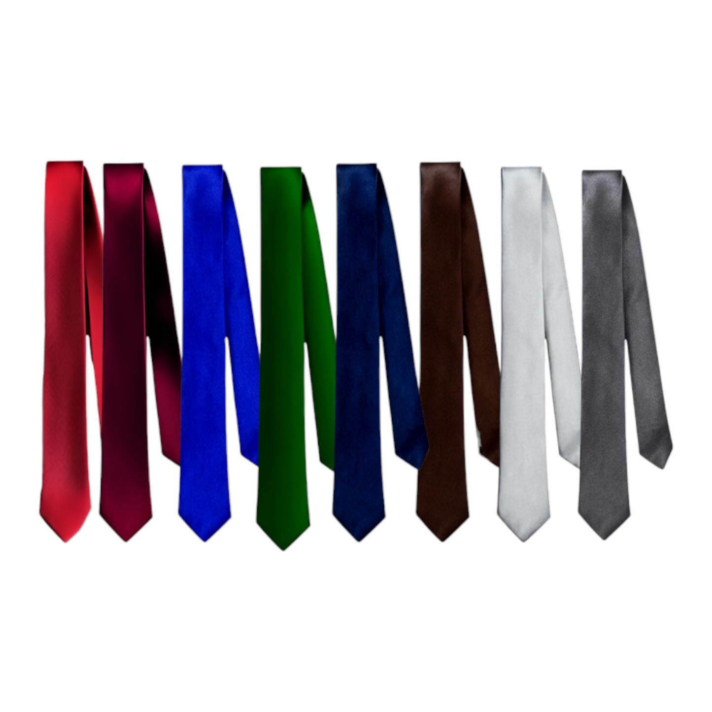 Corbata razo larga colores