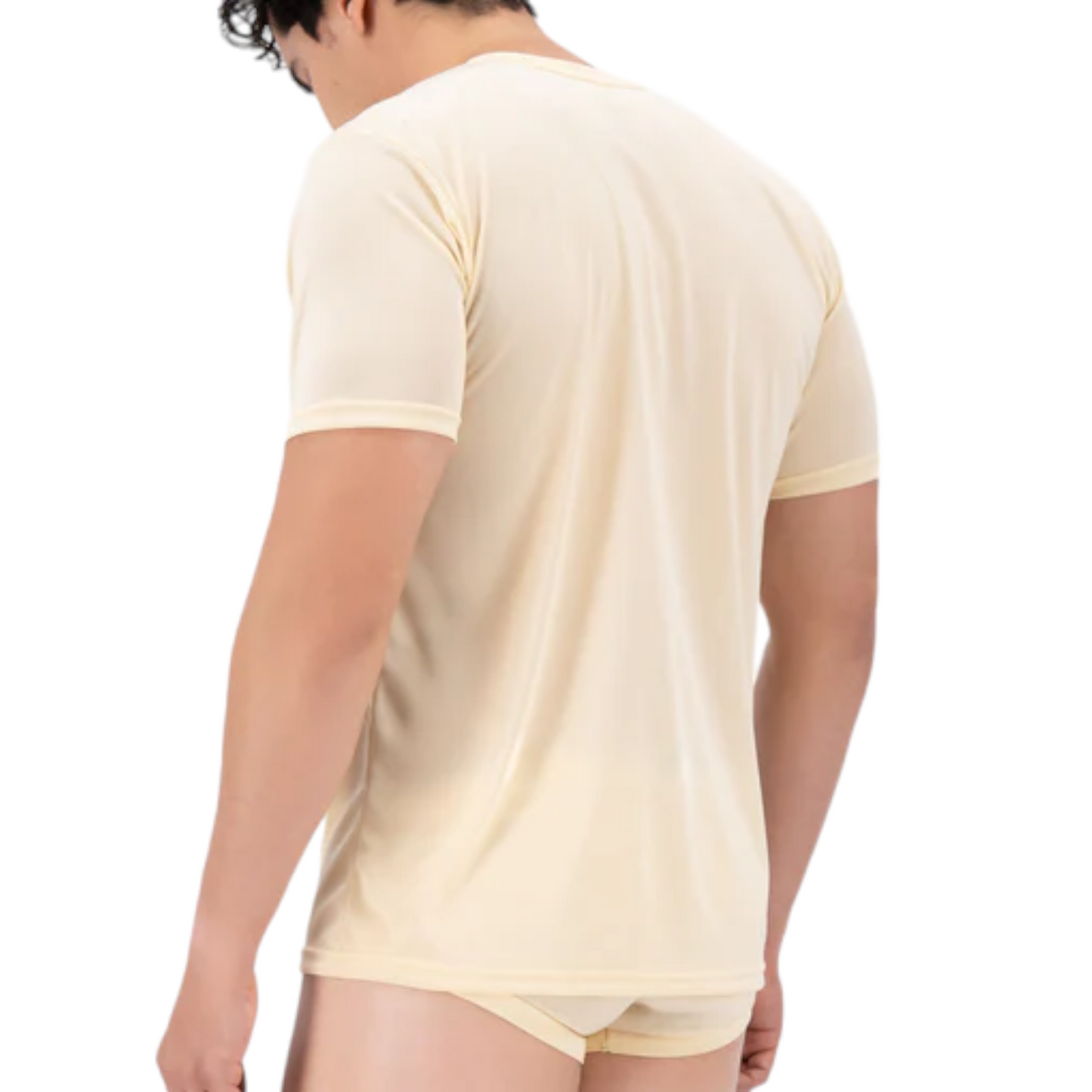 Playera nylon cuello redondo colores trueno caballero #228