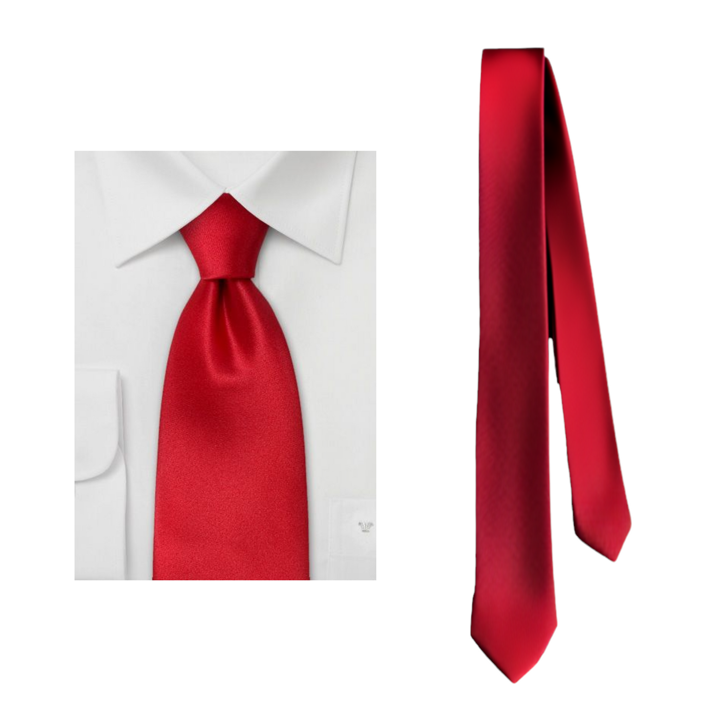 Corbata razo larga colores