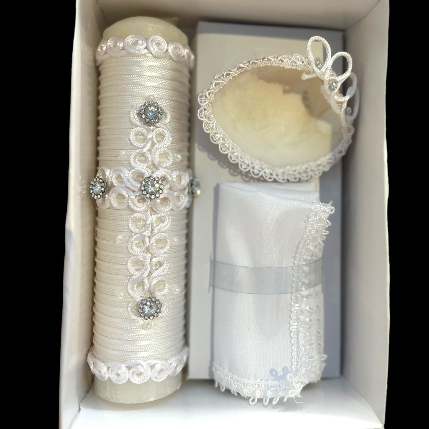 Ropón bautizo paquete unitalla #084 español niño