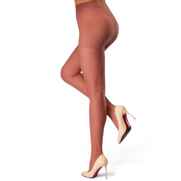 Pantimedia lisa de likra nylon dama #500 Orquidea
