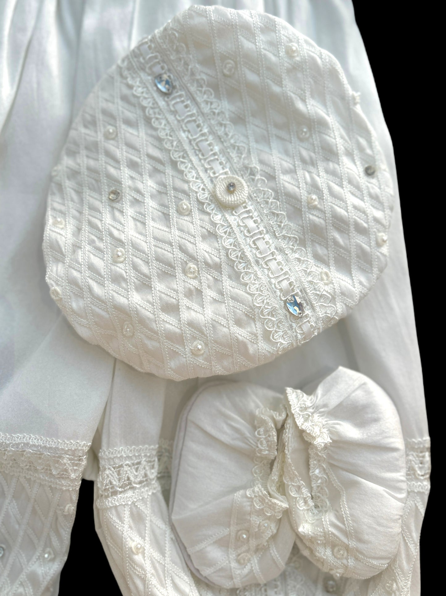 Ropón bautizo bombacho unitalla #094 niño