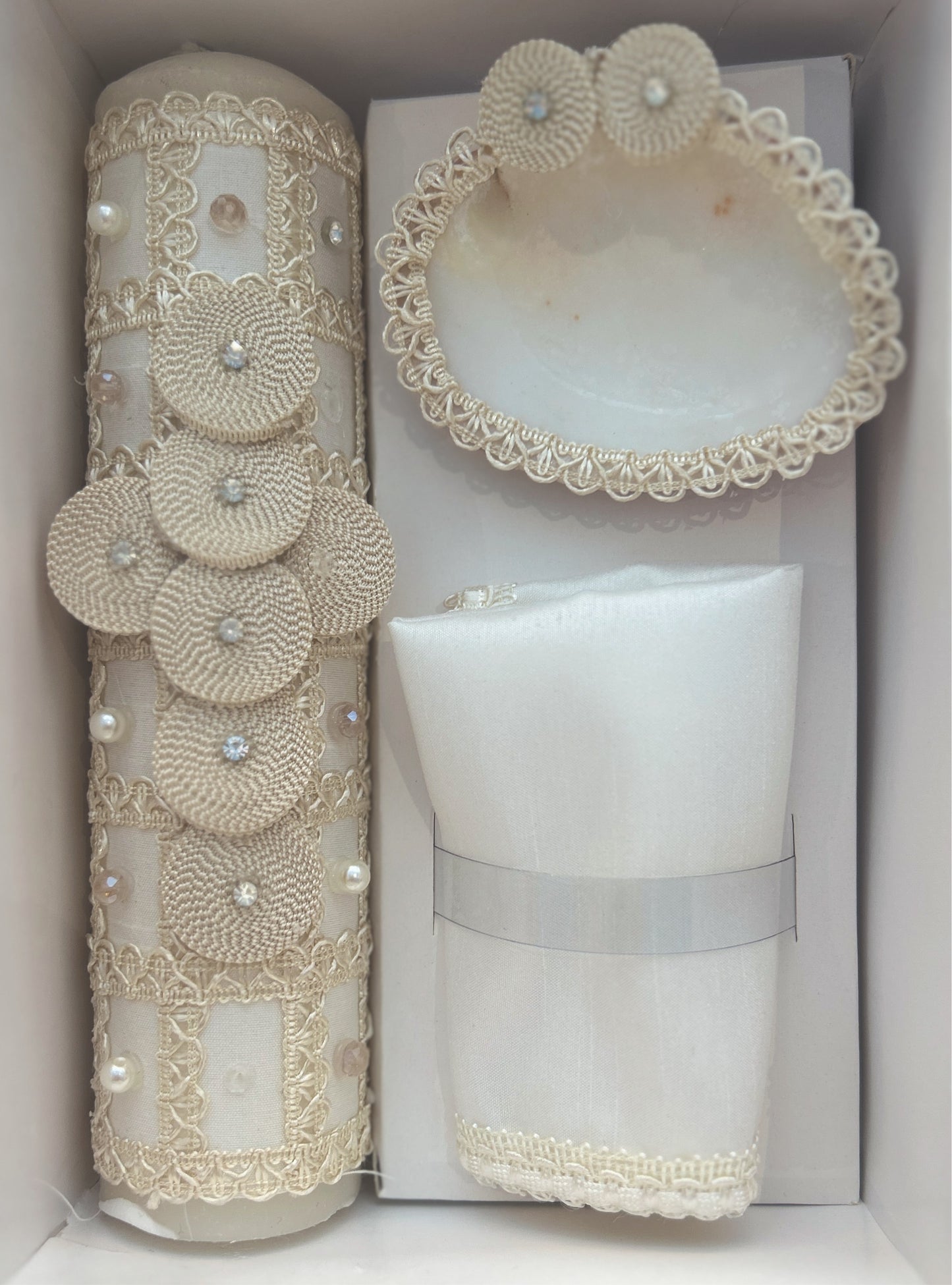 Ropón bautizo kit bombacho unitalla #074 niño