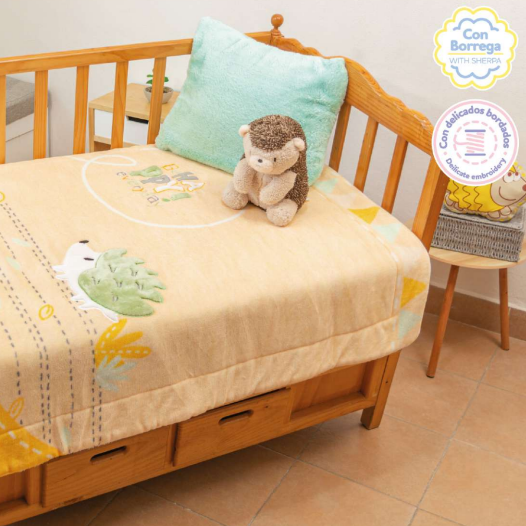 Edredón cunero luxy con borrega #06458