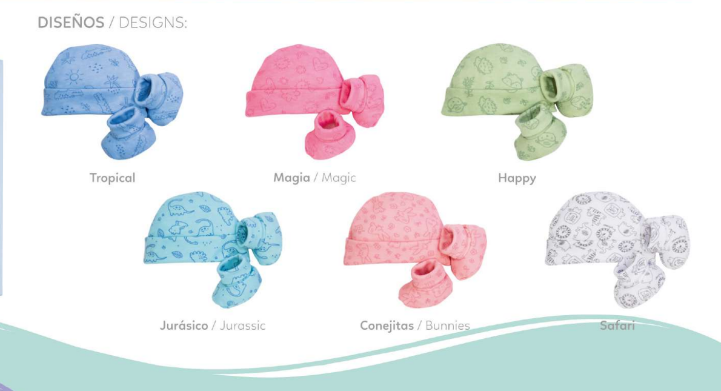 Set gorro y zapatos recién nacido #166 Baby Mink