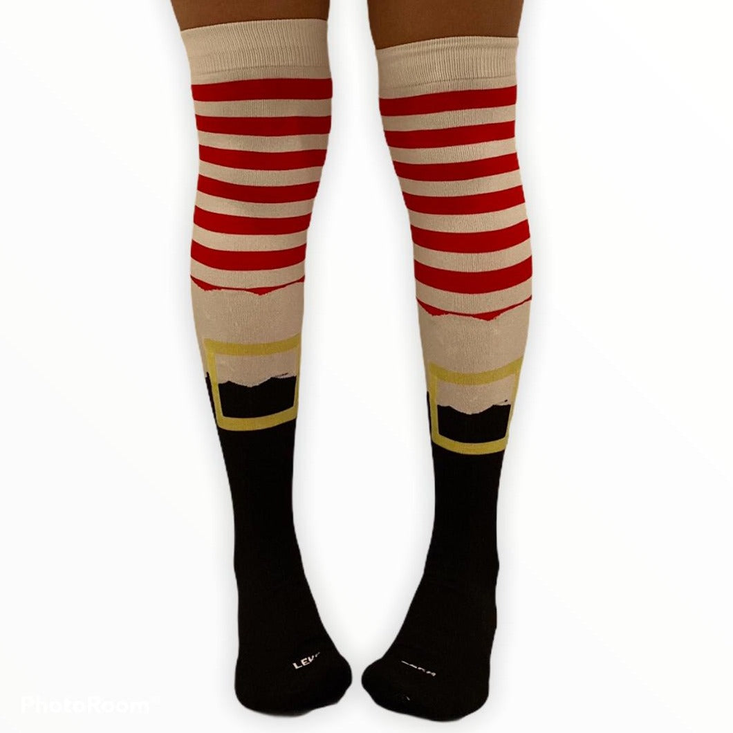 Calceta medieta navideña bota de santa claus unitalla Leka