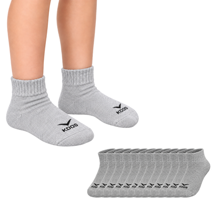 Tin largo liso media felpa infantil Koos paquete de 6