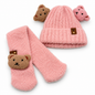 Set 2 en 1 gorro bufanda ositos infantil Valiz
