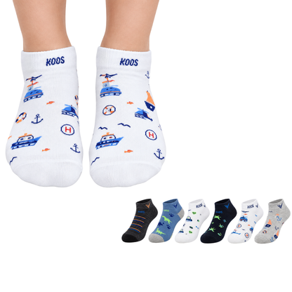 Tin estampado surtido niño Koos paquete de 6