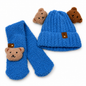 Set 2 en 1 gorro bufanda ositos infantil Valiz
