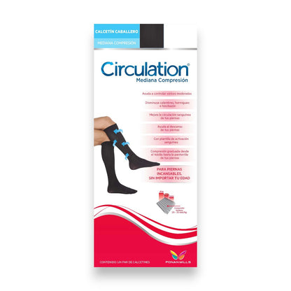 Calcetín de mediana compresión unitalla Caballero Circulation