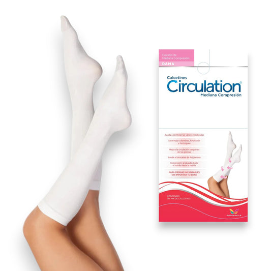 Calcetín de mediana compresión unitalla dama Circulation