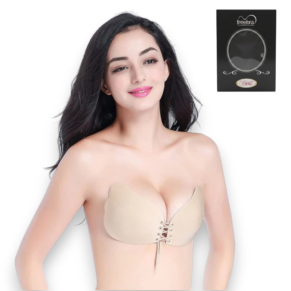 Copas adheribles de tela con agujeta push up dama Luk