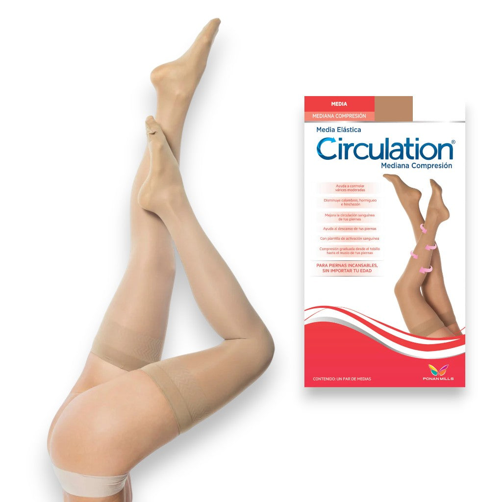 Media elástica compresión media 16-24 mm/Hg dama Circulation