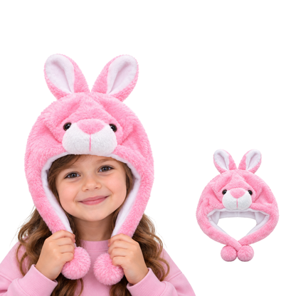 Gorro de animalito afelpado surtido infantil Valiz paquete de 6