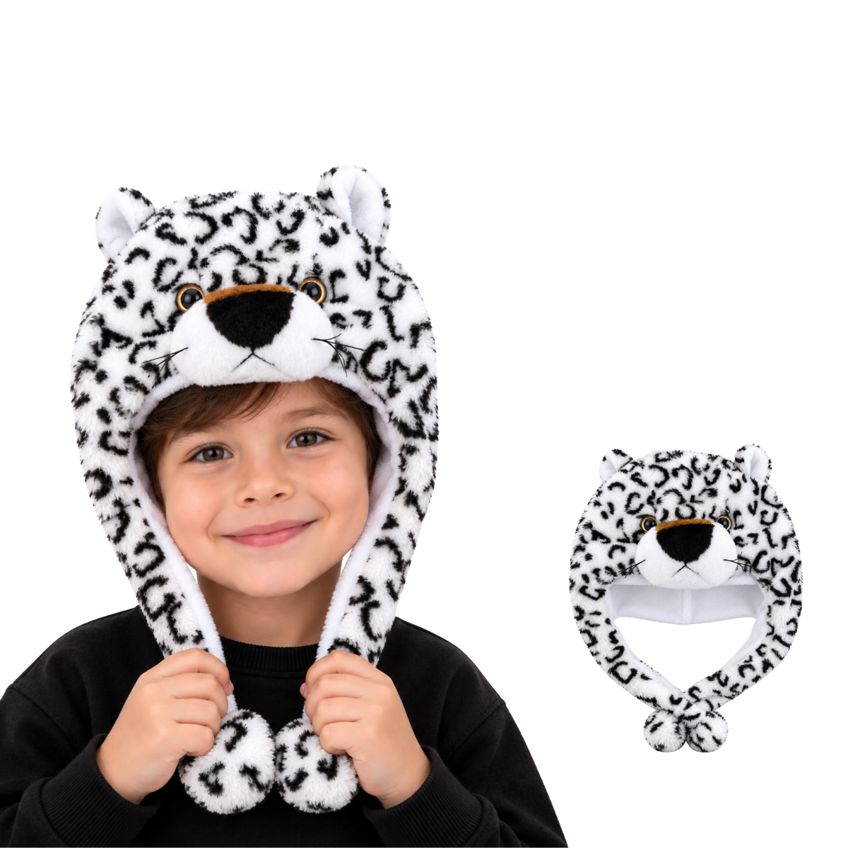 Gorro de animalito afelpado surtido infantil Valiz paquete de 6