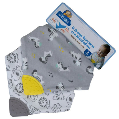 Baberos bandana con mordedera
